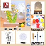 Base led con paleta de diseño artistico